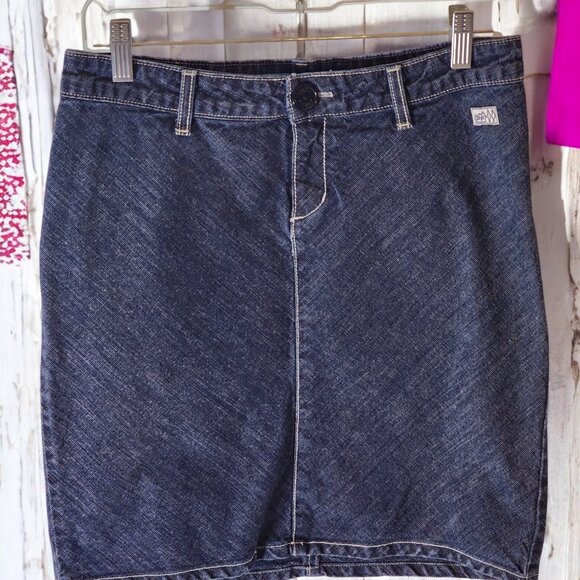 Paul Frank Dresses & Skirts - Paul Frank Denim Mini Skirt – Size 3 – Y2K Retro Blue Jean Vibe